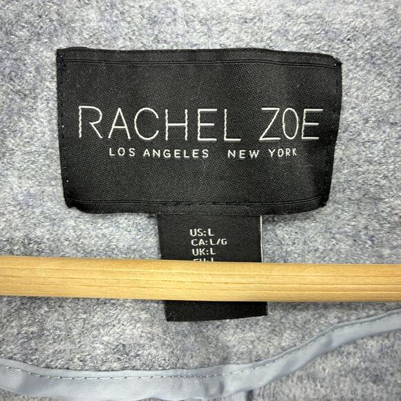 Rachel Zoe Women's Gray Wool Blend Button Front Sweater Coatigan - Picture 4 of 9